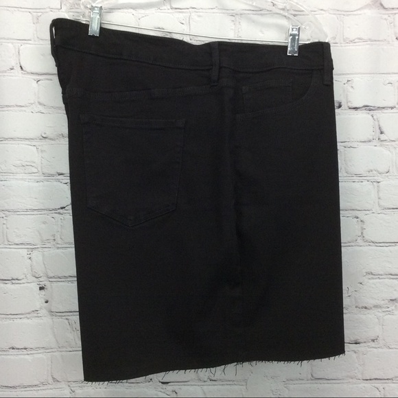 Ava & Viv Jean Shorts Women’s Plus Sz 22W Blk High Rise Cutoff Distressed Ripped - Picture 9 of 9